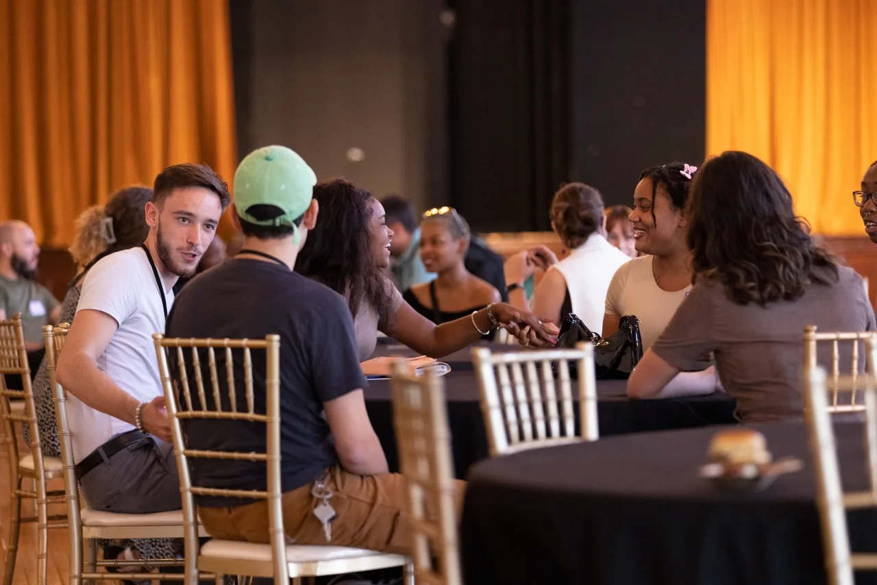 A hands-on workshop — founders working through the real problems